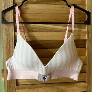 Victoria's Secret Light Pink Striped Bra